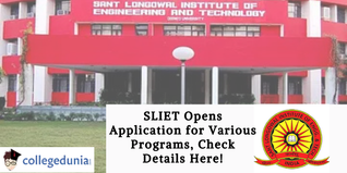 SLIET Opens Application for Various Programs, Check Details Here!
